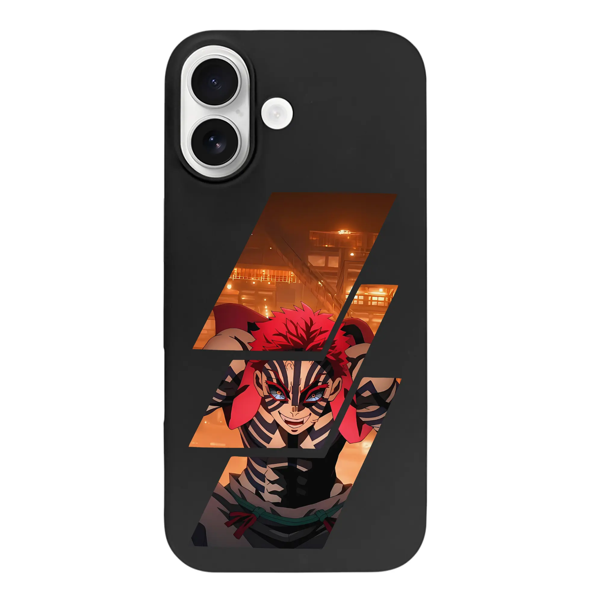 鬼滅の刃 グッズ,猗窩座 - iPhone 17 シリーズ シリコンケース 薄型 耐衝撃 指紋防止 ソフトタッチカバー 精密フィット 傷防止 保護ケース iPhone 17/17 Air/17 Pro/17 Pro Max 対応